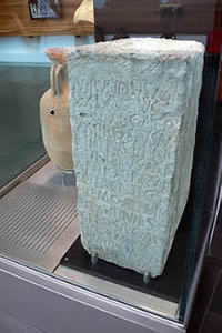 l&aacute;pida fundaci&oacute;n Carthago nova